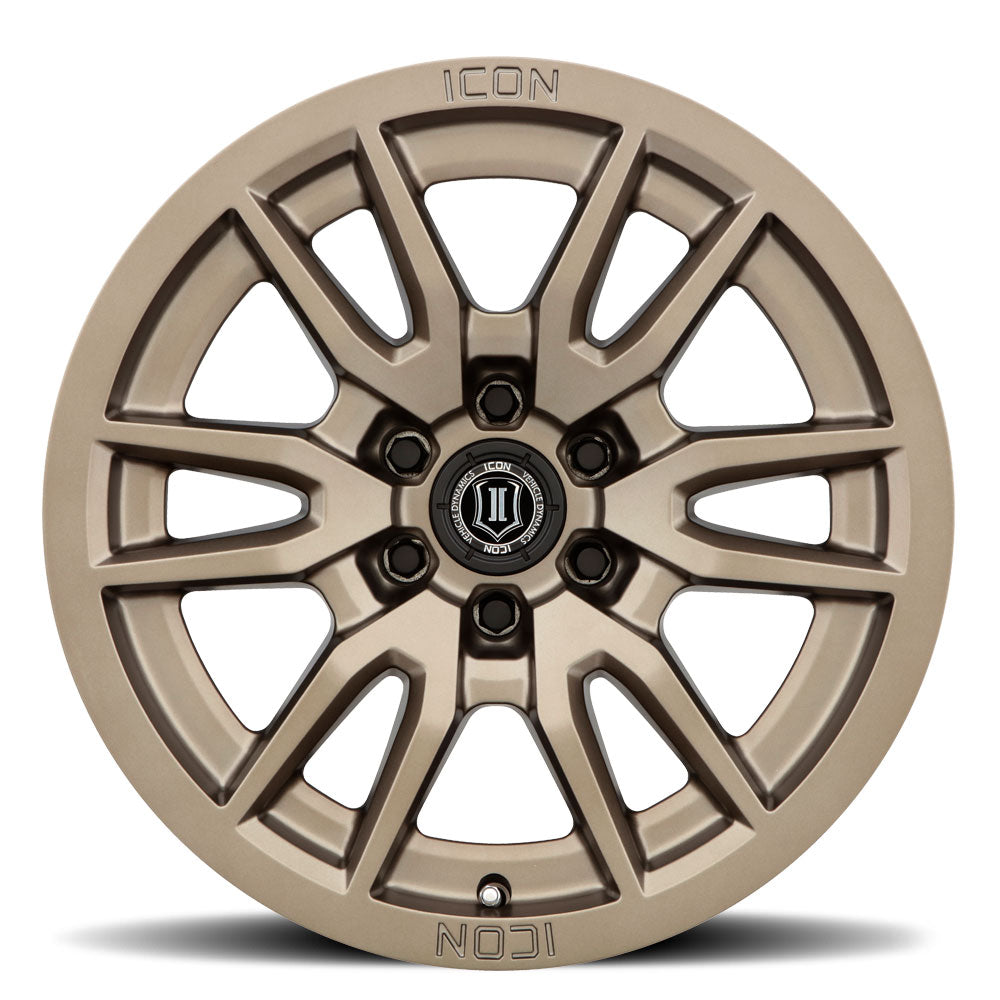 ICON Alloys Vector 6, Bronze, 17 x 8.5 / 6 x 135, 6mm Offset, 5" BS