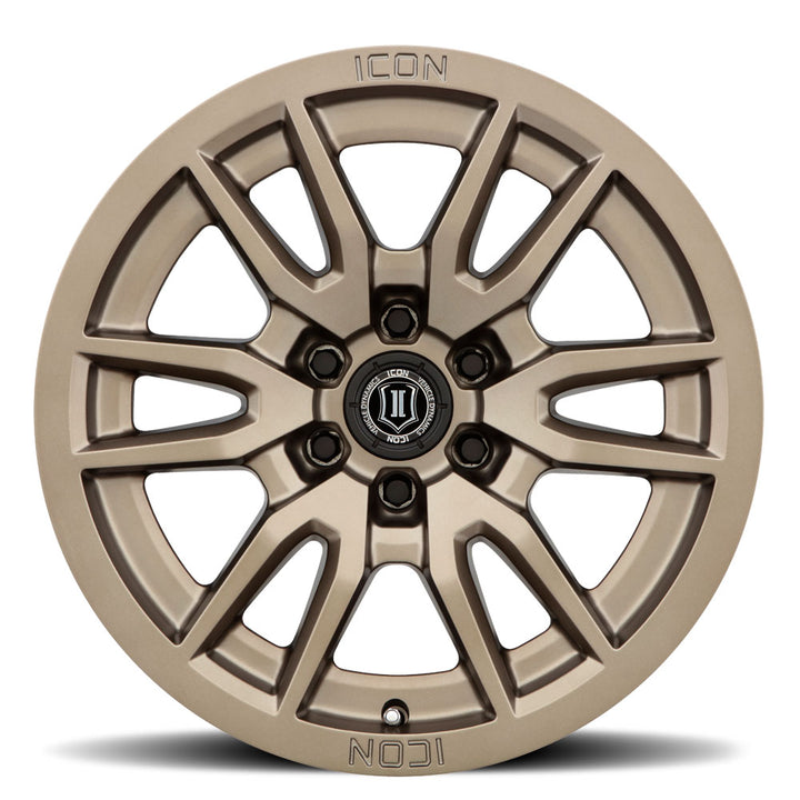 ICON Alloys Vector 6, Bronze, 17 x 8.5 / 6 x 135, 6mm Offset, 5" BS