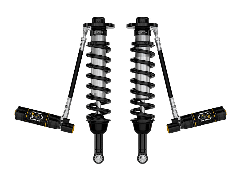 ICON 2021-2026 Ford F-150 4WD, 2.75-3.5" Lift, Front, V.S. 2.5 Series Coilovers, Remote Reservoir w/ CDEV, Pair