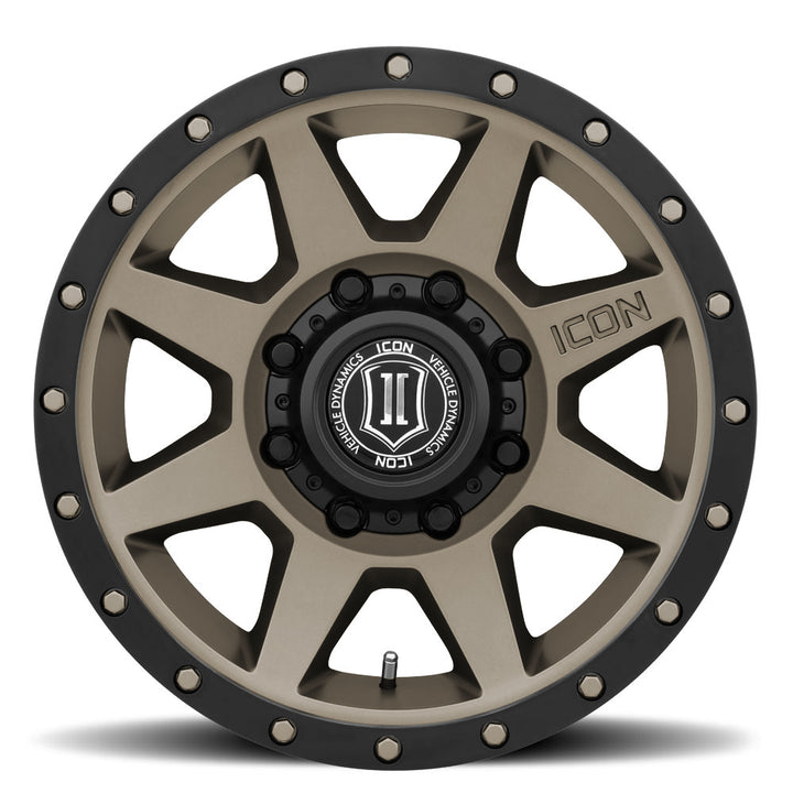 ICON Alloys Rebound HD, Bronze, 17 x 8.5 / 8 x 6.5, 13mm Offset, 5.25" Backspace