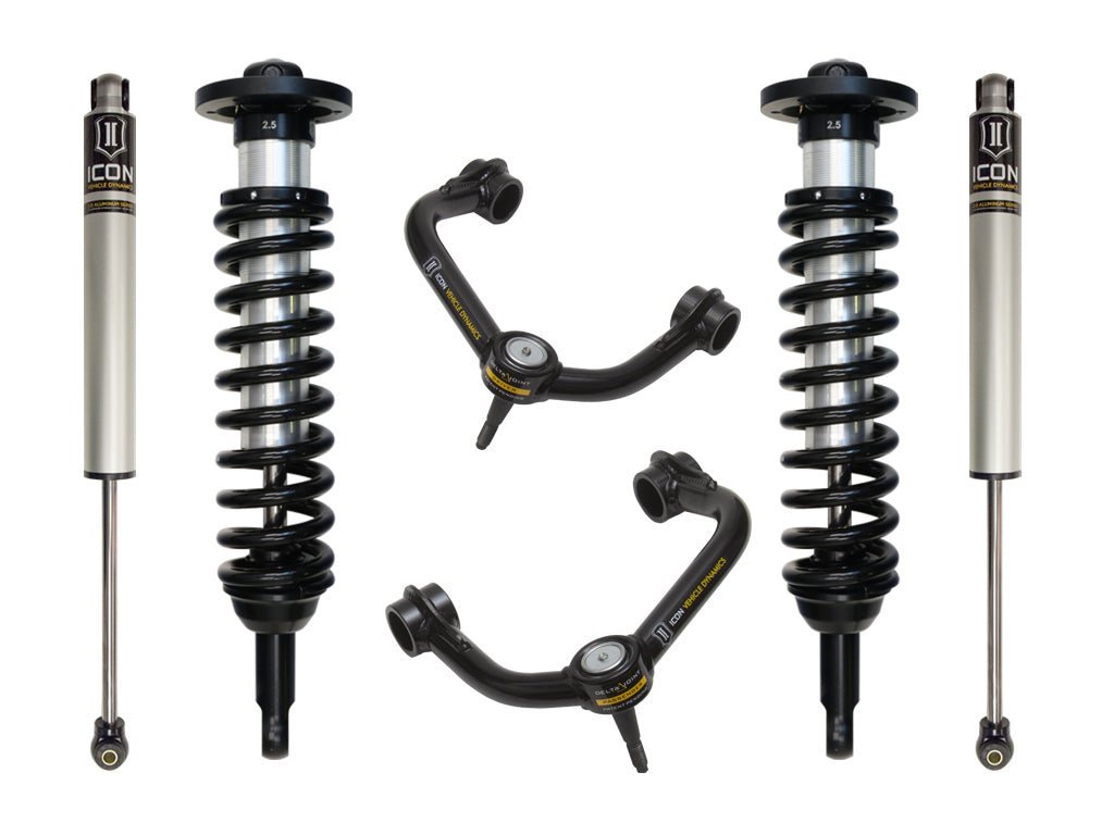 ICON 2009-2013 Ford F-150 4WD, 0-2.63" Lift, Stage 2 Suspension System, Tubular