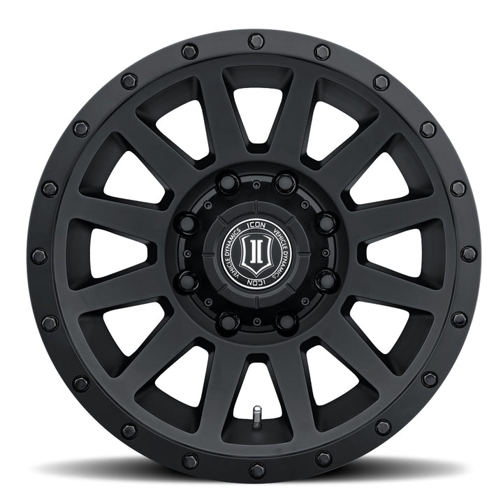 ICON Alloys Compression HD, Double Black, 18 x 9 / 8 x 170, 6mm Offset, 5.25" Backspace
