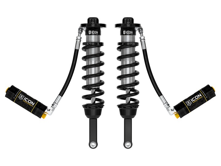 ICON 2005-2023 Toyota Tacoma, 0-3.5"/0-2.75" Lift, Front, V.S. 2.5 Series Coilover Kit, Extended Travel, Remote Reservoir w/ CDCV, 700 lbs/in Coils, Pair