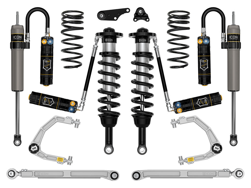 ICON 2024-2026 Toyota Tacoma 1.25-3" Lift, Stage 9 Suspension System, Billet, Overland Rear Springs