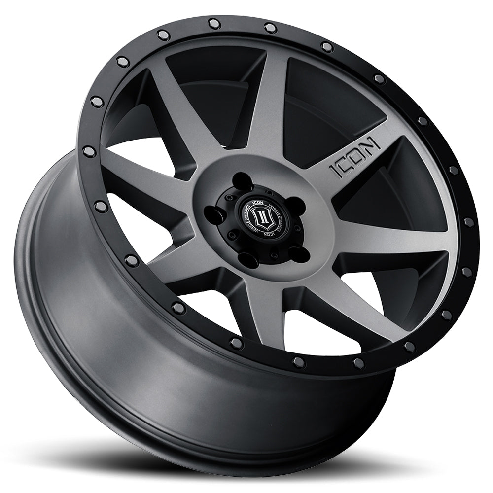 ICON Alloys Rebound, Titanium, 20 x 9 / 6 x 5.5, 0mm Offset, 5" BS