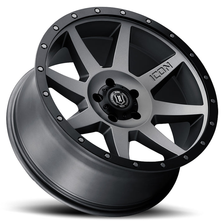 ICON Alloys Rebound, Titanium, 20 x 9 / 6 x 5.5, 0mm Offset, 5" BS