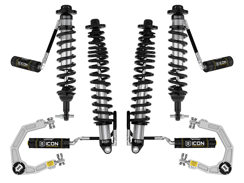 ICON 2021-2026 Ford Bronco, Non-Sasquatch, 3-4" Lift, Stage 4 Suspension System, Billet, Heavy Rate Rear Springs