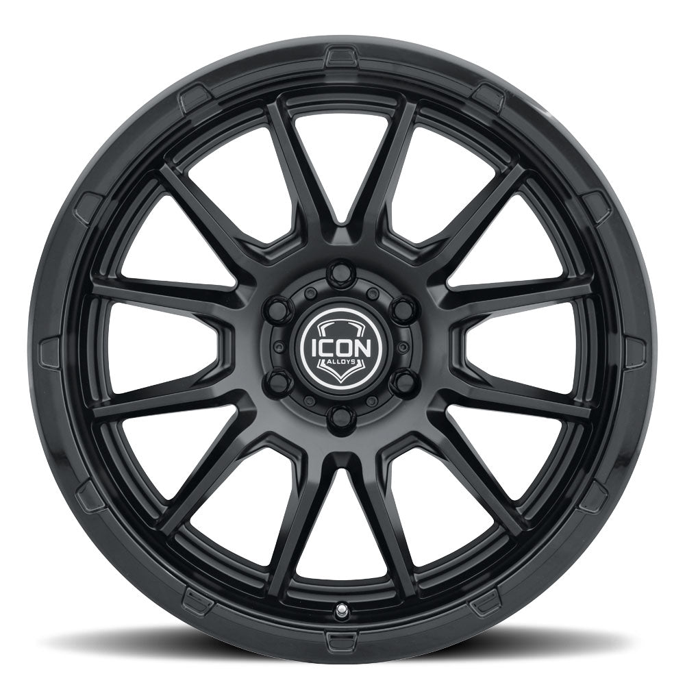 ICON Alloys Cajon, Double Black, 20 x 9 / 6 x 5.5, 0mm Offset, 5" BS