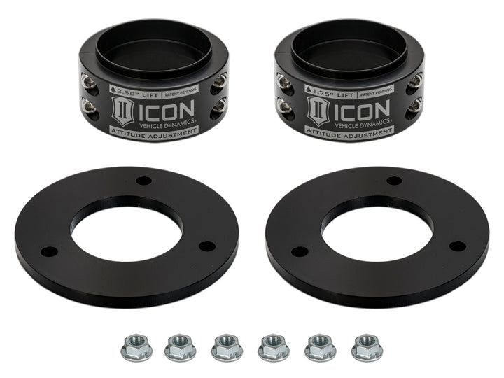ICON Alloys 2021-2026 Ford F-150 Raptor, .5-2.5" Lift, Front, Attitude Adjustment Collar Leveling Kit