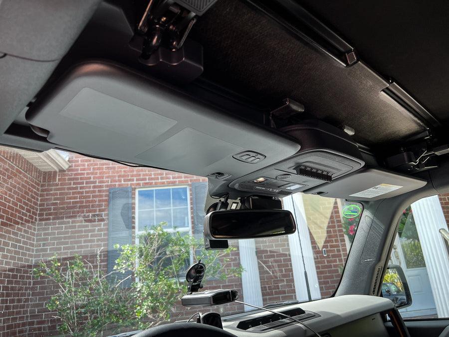 American Flag Sun Visor Warning Overlays - 2024+ Land Cruiser