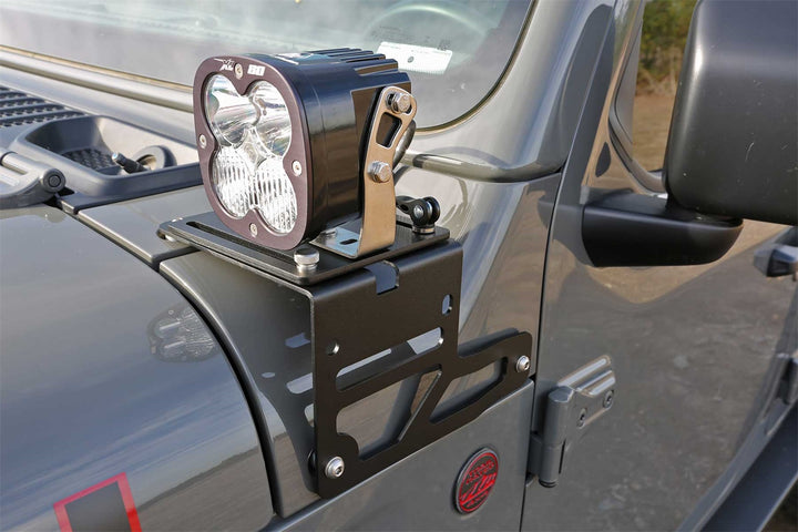 Fabtech FTS24270 Light Bracket for Jeep Wrangler and Gladiator