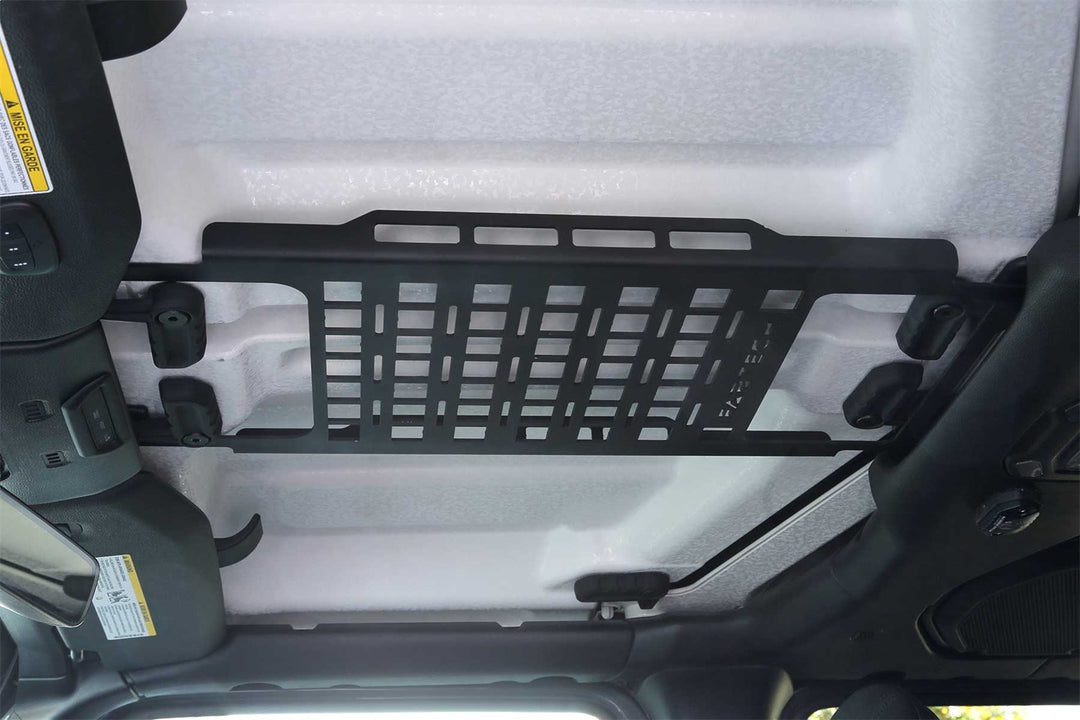 Fabtech FTS24307 Overhead Molle Cargo Rack for Jeep Wrangler and Gladiator