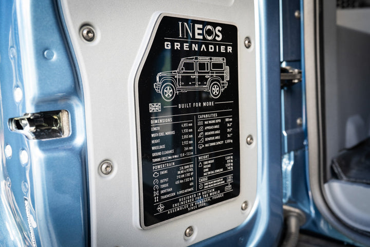 Spec Plate for Cargo Door - 2024+ Grenadier Station Wagon
