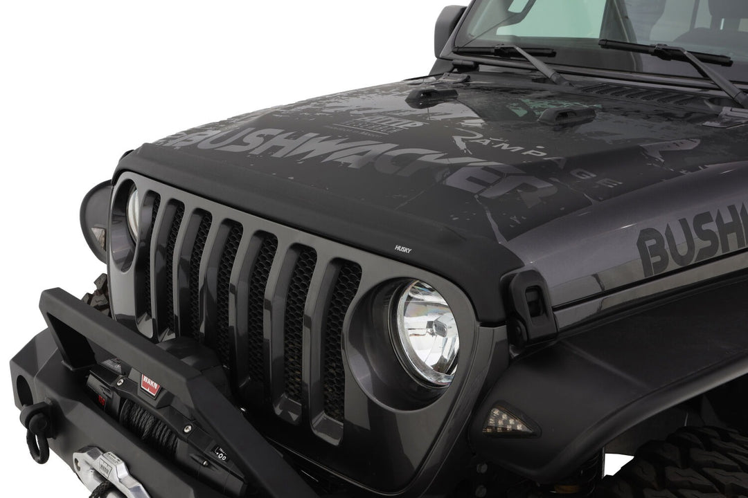 Husky Liners Aeroskin II Matte Black Hood Protector for Jeep Wrangler JK & Gladiator 2018-2023