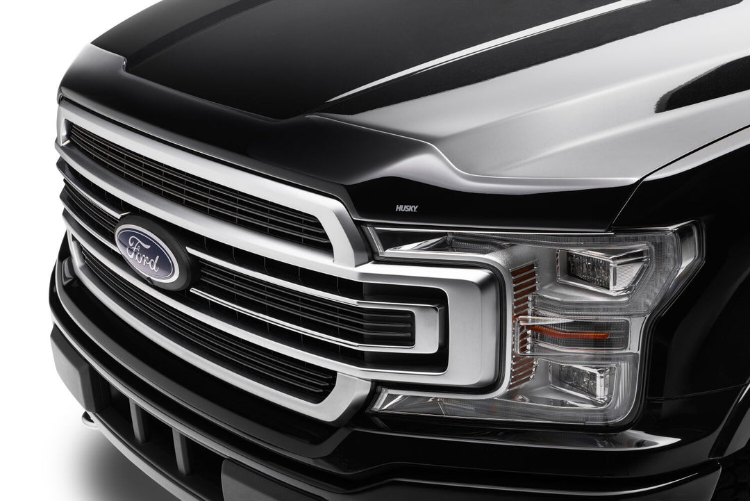 Husky Liners Aeroskin Flush Mount Dark Smoke Hood Protector for 2015-2020 Ford F-150 and Raptor