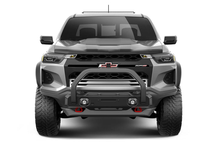 Husky Liners Aeroskin Flush Mount Dark Smoke Hood Protector for Chevrolet Colorado