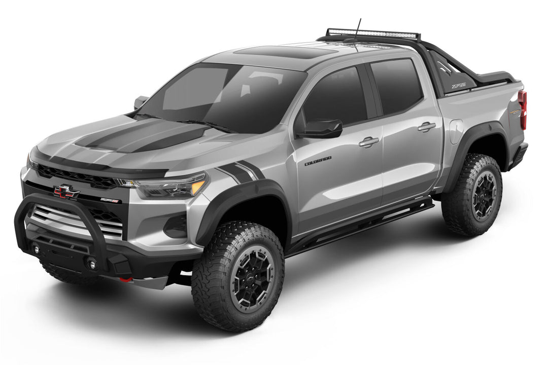 Husky Liners Aeroskin Flush Mount Dark Smoke Hood Protector for Chevrolet Colorado