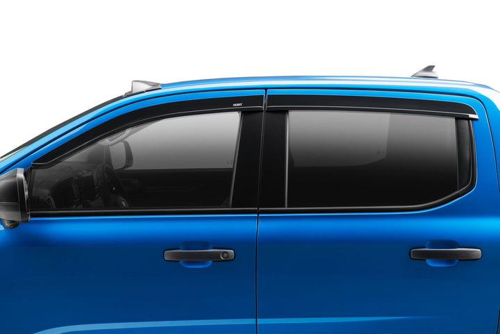 Husky Liners 2854070 Low Profile Dark Smoke Ventvisor Side Window Deflector for Ford Ranger Crew Cab (2019-2026)