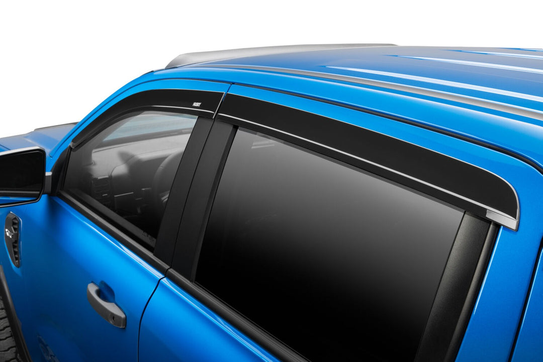 Husky Liners 2854070 Low Profile Dark Smoke Ventvisor Side Window Deflector for Ford Ranger Crew Cab (2019-2026)