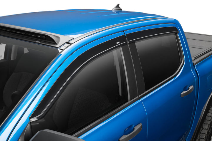 Husky Liners 2854070 Low Profile Dark Smoke Ventvisor Side Window Deflector for Ford Ranger Crew Cab (2019-2026)