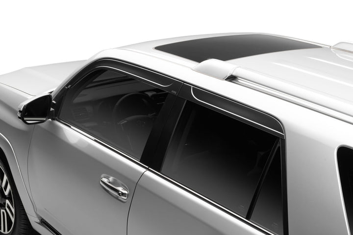 Husky Liners 2854027 Low Profile Dark Smoke Ventvisor Side Window Deflector for Toyota 4Runner (2010-2023) - 4 Piece Set