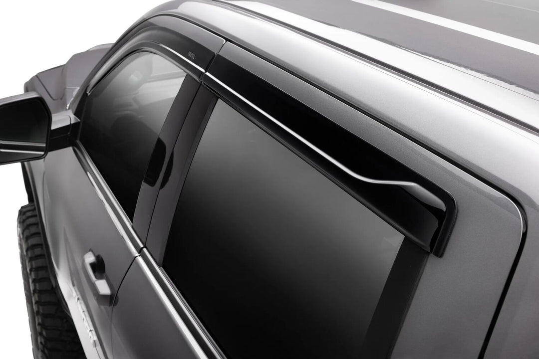 Husky Liners 2854111 Low Profile Dark Smoke Ventvisor Side Window Deflector for 2022-2026 Toyota Tundra CrewMax, 4-Piece Set