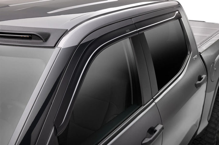 Husky Liners 2854111 Low Profile Dark Smoke Ventvisor Side Window Deflector for 2022-2026 Toyota Tundra CrewMax, 4-Piece Set