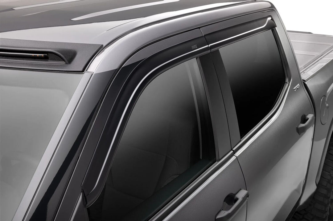 Husky Liners 2854111 Low Profile Dark Smoke Ventvisor Side Window Deflector for 2022-2026 Toyota Tundra CrewMax, 4-Piece Set