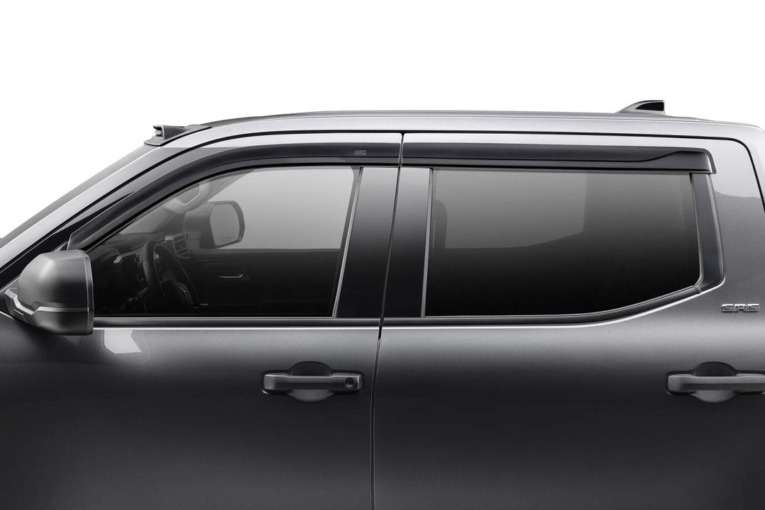 Husky Liners 2854111 Low Profile Dark Smoke Ventvisor Side Window Deflector for 2022-2026 Toyota Tundra CrewMax, 4-Piece Set