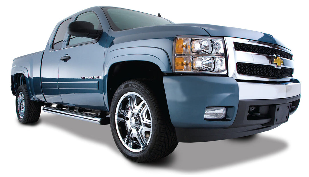 Husky Liners OE Style Fender Flares Black Smooth Finish 4-Piece Set for Chevrolet Silverado 1500