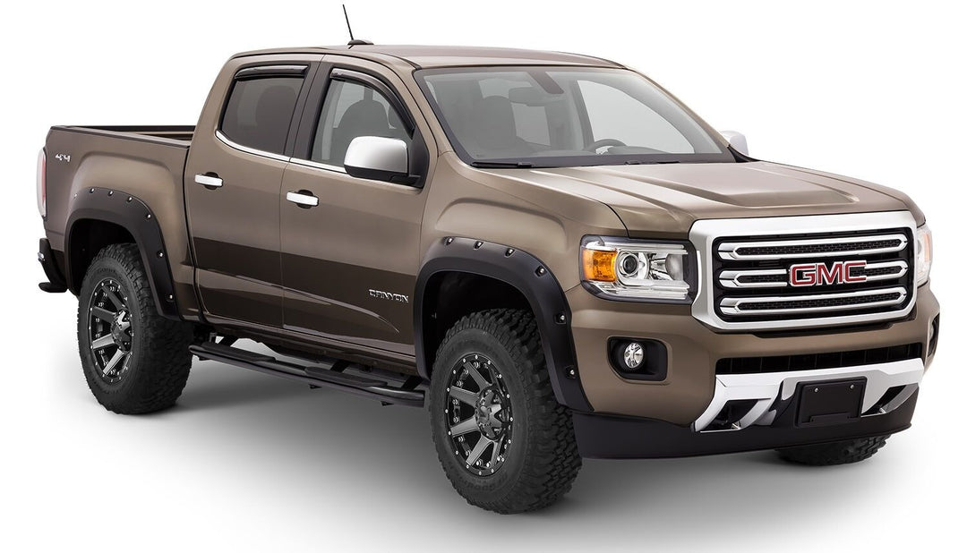 Husky Liners Pocket Style Fender Flare Set for GMC Canyon 2015-2020, Black ABS Thermoplastic