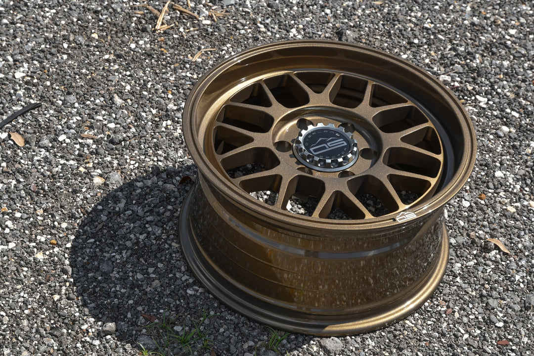 Overland Sector Hyperdrive Flow Formed 17x8.5 +25 5x108/5x114.3 73.1mm All Gloss Bronze by Overland Sector | KOVA Offroad