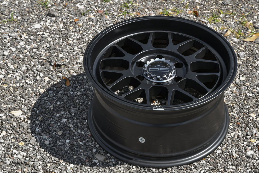 Overland Sector Hyperdrive Flow Formed 17x8.5 +25 5x108/5x114.3 73.1mm All Satin Black by Overland Sector | KOVA Offroad