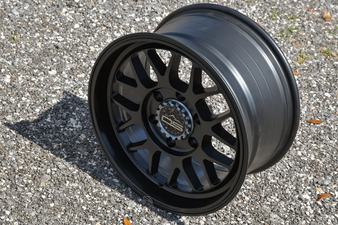 Overland Sector Hyperdrive Flow Formed 17x8.5 +25 6x139.7 106.1mm All Satin Black by Overland Sector | KOVA Offroad