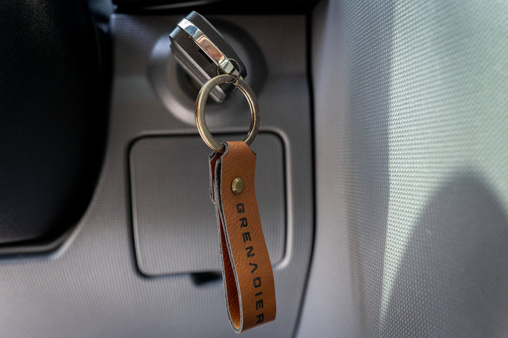 Premium Laser-Engraved Leatherette Keychain - 2024+ Grenadier by StickerFab | KOVA Offroad