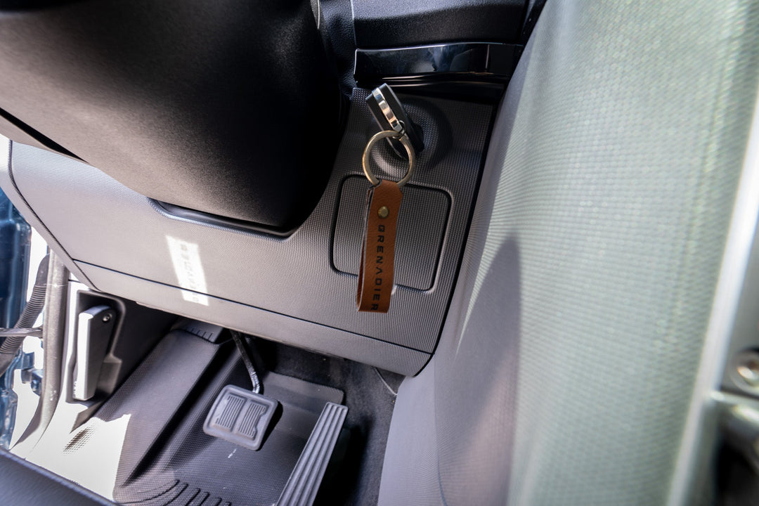Premium Laser-Engraved Leatherette Keychain - 2024+ Grenadier by StickerFab | KOVA Offroad