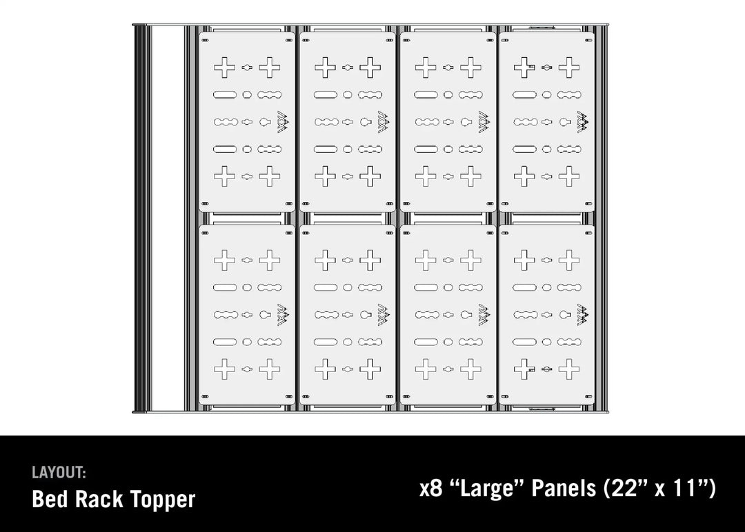 Jeep Gladiator Bed Rack - DRIFTR Topper (Add-on) by Backwoods Adventure Mods | KOVA Offroad