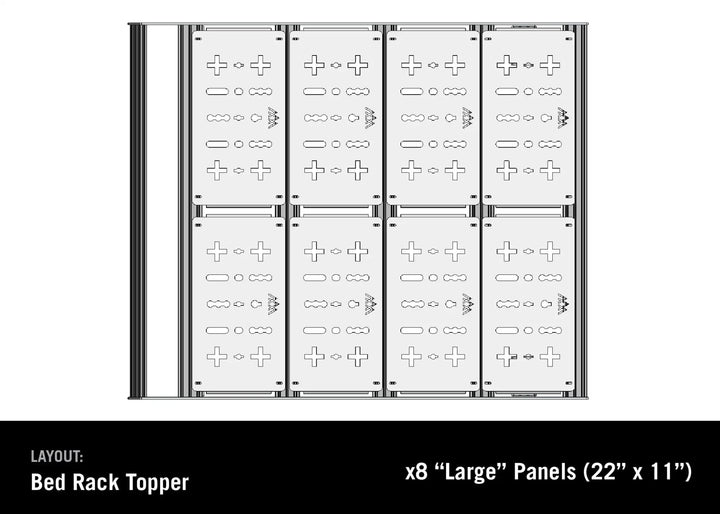 Jeep Gladiator Bed Rack - DRIFTR Topper (Add-on) by Backwoods Adventure Mods | KOVA Offroad