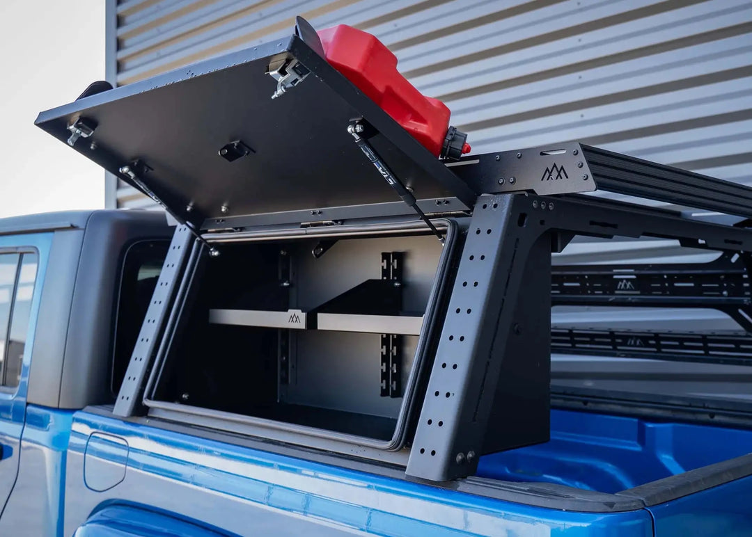 Overland Bed Rack Storage Box - Jeep Gladiator by Backwoods Adventure Mods | KOVA Offroad