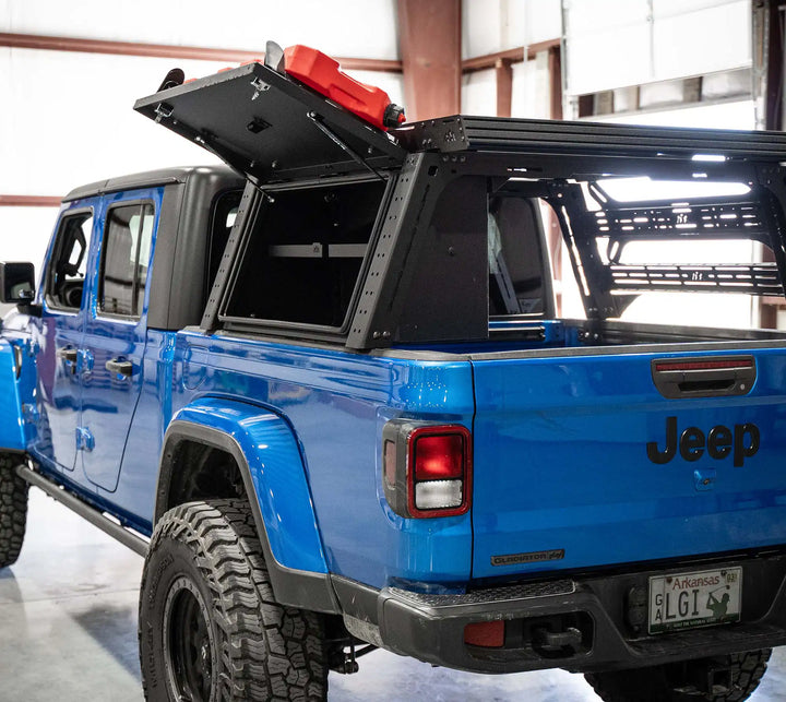 Overland Bed Rack Storage Box - Jeep Gladiator by Backwoods Adventure Mods | KOVA Offroad