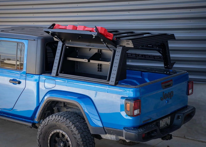 Overland Bed Rack Storage Box - Jeep Gladiator by Backwoods Adventure Mods | KOVA Offroad