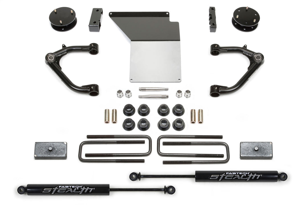 Fabtech K1062M 3-inch Uniball System with Rear Stealth Shocks for Chevy Silverado 1500 and GMC Sierra 1500