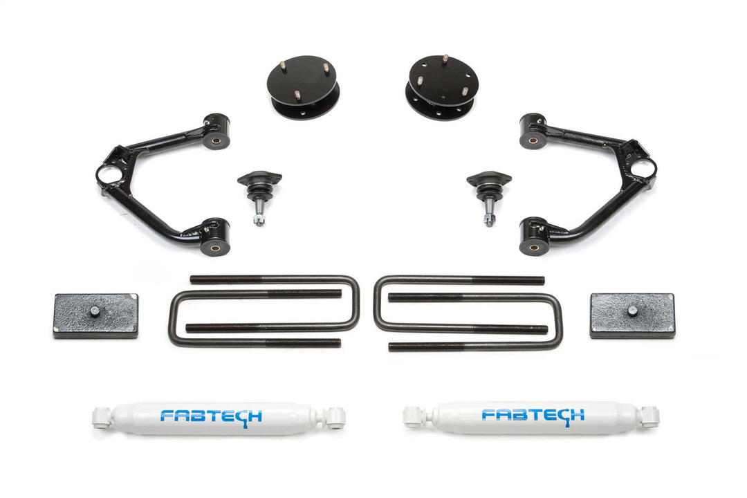 Fabtech K1126 Budget Lift System with Shock for Chevrolet Silverado 1500 and GMC Sierra 1500