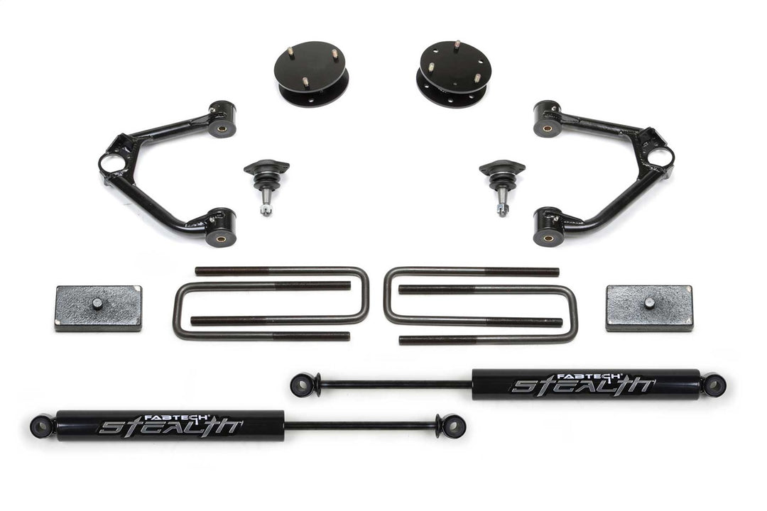Fabtech K1126M Budget Lift System with Shock for Chevrolet Silverado and GMC Sierra 1500