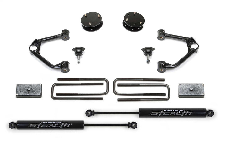 Fabtech K1126M Budget Lift System with Shock for Chevrolet Silverado and GMC Sierra 1500