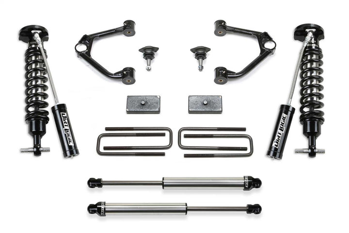 Fabtech K1127DL 3-Inch Ball Joint Upper Control Arm Lift System with Dirt Logic 2.5 Coilover Shocks for Chevy Silverado 1500 & GMC Sierra 1500