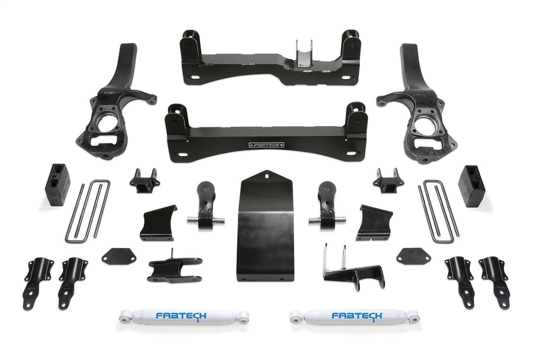 Fabtech 4-Inch Lift Kit with Shocks for Chevrolet Silverado 1500 and GMC Sierra 1500 (Part K1136)