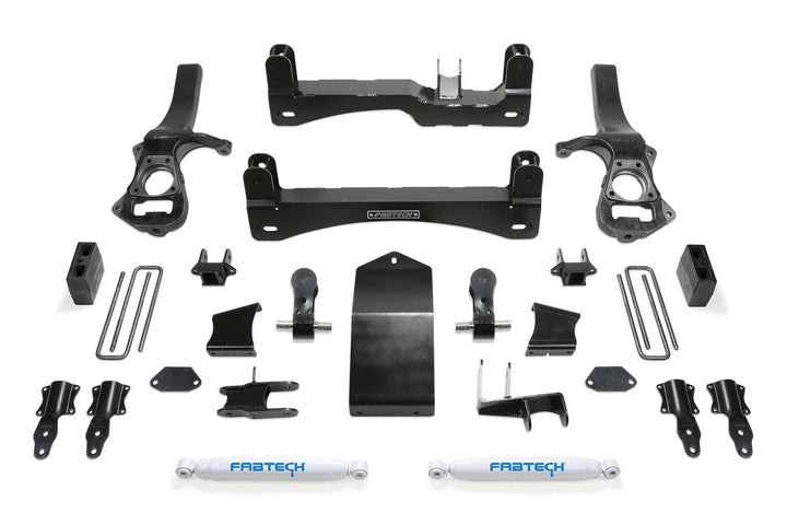 Fabtech 4-Inch Lift Kit with Shocks for Chevrolet Silverado 1500 and GMC Sierra 1500 (Part K1136)