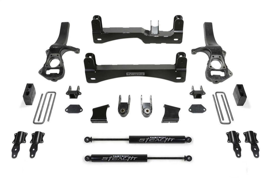Fabtech K1150M Lift Kit with Shocks for 2019-2022 Chevy Silverado and GMC Sierra 1500