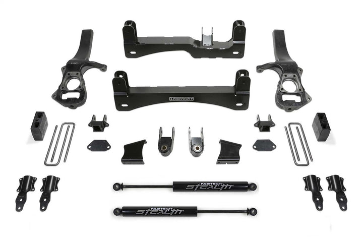 Fabtech K1150M Lift Kit with Shocks for 2019-2022 Chevy Silverado and GMC Sierra 1500